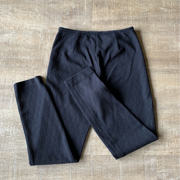 J. Mclaughlin Pull On Pants Black Women's 2 career Trouser Textured - Picture 3 of 15